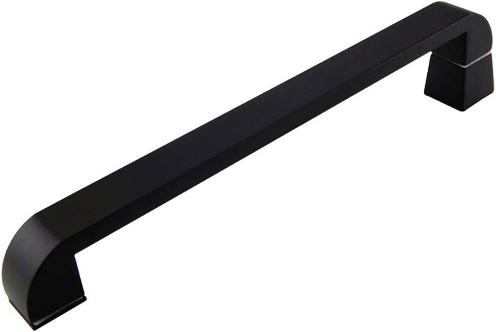 Glass Matte Black Paint 304 Stainless Steel Home Hotel Bathroom Shower Room Sliding Door Push Pull 1 Pack