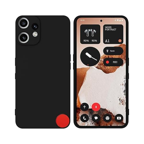 Image of FIRST MART Matte Silicone Back Cover for Nothing Phone CMF 2 Pro - Black