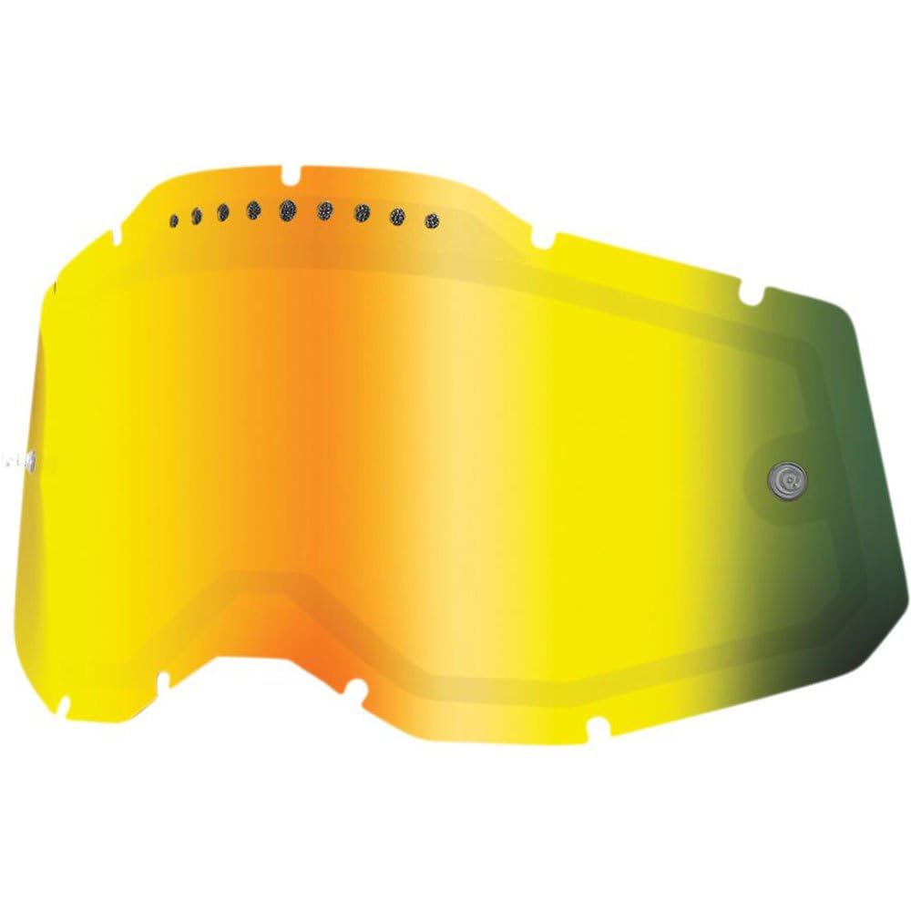 100% MÁSCARAS RC2/AC2/ST2 Remplacement – Double panneau ventilé miroir doré