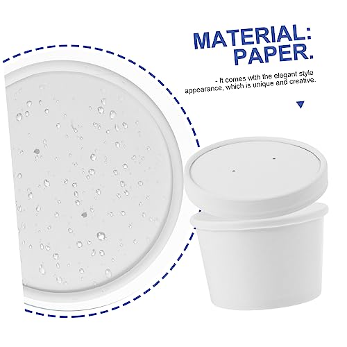 Récipients jetables kraft de qualité supérieure pour soupes et glaces - 3