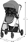 Evenflo Omni Plus Modular Travel System with LiteMax Sport Rear-Facing Infant Car Seat (Mylar Gray)