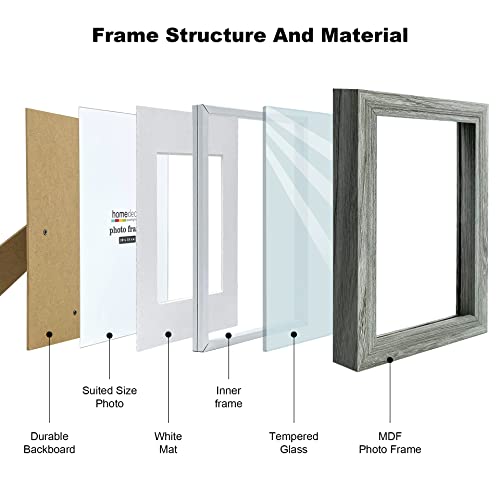 SEEDLING PHOTO FRAME 4x6 Shadow Box Picture Frame with Real Tempered Glass by SEEDLING PHOTO FRAME - Used condition - Image 3