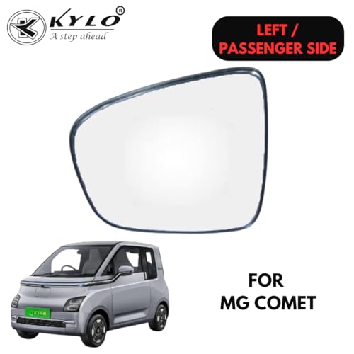 Image of Kylo MG Driver Side (Right Side) Side Mirror Glass /Tukdi /Sub Mirror Plate (Comet, Left Side)