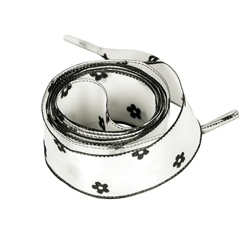 Flat Shoe Laces Snow Yarn Silk Ribbon Shoelaces Fashion Soft Shoestrings for Sneakers 2 Pairs