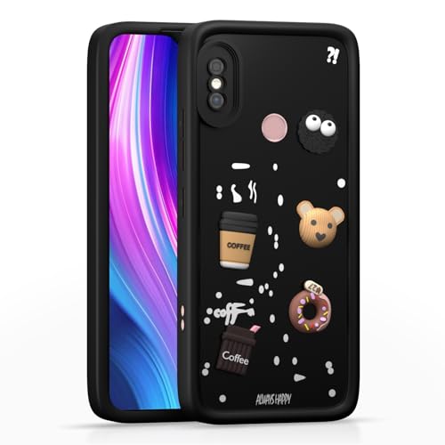Image of Pikkme Back Cover for Redmi Note 5 Pro | Cute Fun Cartoon 3D Bear Silicone Full Body Protection Bumper Cover (Black) | Cute