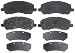 ACDelco 14D866C Advantage Ceramic Front Disc Brake Pad Set
