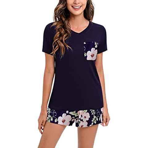 Famulily Ladies Floral Cotton Pyjama Set Cover