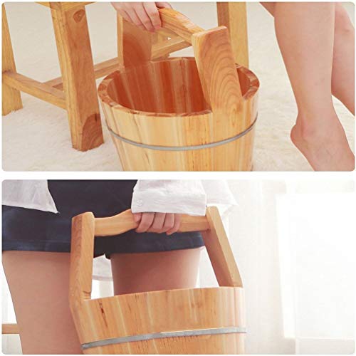 Bañera de madera para spa de pies y pedicura miniatura 4