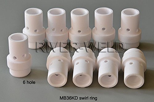 Difusores De Gas Cerámicos MB-36 Vogelmann - 10 Unidades Para Linterna De Soldadura MIG