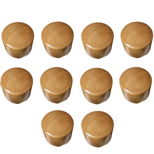 SANCHAKOU 50 Piezas Blanco Negro Barniz De Troncos Color Cilíndrico Madera Maciza De Un Solo Orificio Manija De Puerta De Armario De Madera Cajón Puerta De Gabinete Manija De Madera Barniz De Troncos