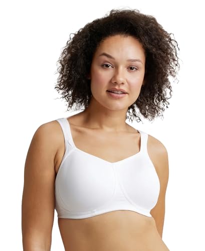 Image of Jockey FE78 Women Wirefree Padded Super Combed Cotton Elastane Stretch Full Coverage Plus Size Bra with Broad Cushioned Fabric Strap