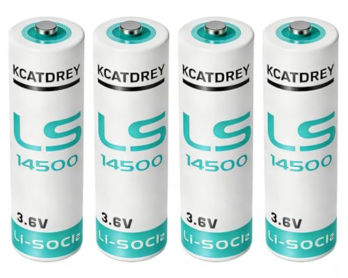 KCATDREY 4 x LS14500 3.6V AA Battery 2600mAH Use for Smart Oil Gauge D