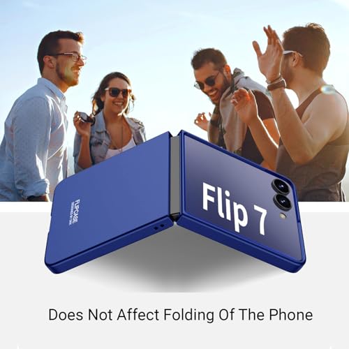 Image of Kapa Ultra Thin Back Case for Samsung Galaxy Flip7 / Z Flip 7 | Full Body Protection Hard Back Cover (Blue)