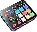 MAONO Gaming Audio Mixer, Audio Interface with Pro-preamp, RGB, Bluetooth, 48V Phantom Power for Live Streaming, Podcasting, Content Create, Gaming MaonoCaster G1 NEO