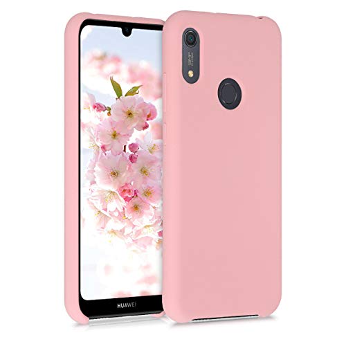 kwmobile Funda Compatible con Huawei Y6s (2019) - Carcasa de TPU para móvil - Cover Trasero en Rosa Oro Mate