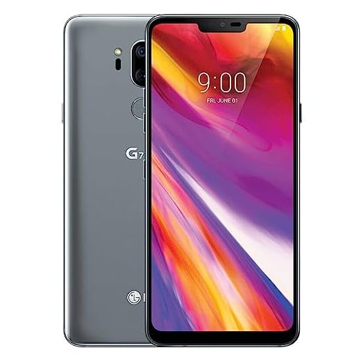 LG - G7 ThinQ for Verizon - 64GB - 6.1in QHD Display - Platinum Gray (Renewed)
