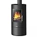 Produktbild JUSTUS Austin Kaminofen 5 kW für Scheitholz und Kohlebriketts Stahl-Schwarz