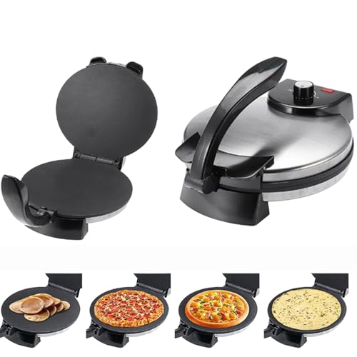 Presse chapati antiadhésive électrique 2000W avec température réglable - 2