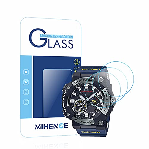 Mihence Compatible For Casio Gwf-A1000 Screen Protector, 9H Anti-Scratch Premium Real Tempered Glass Screen Protector For Casio G-Squad Frogman Gwf-A1000 Smartwatch (3Pcs) #TOP11