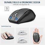 E-YOOSO Wireless Mouse for Laptop, Portable Optical Computer Mouse, 6 Buttons, Cordless 2.4GHz with USB Receiver, 5-Level 4800 DPI, 18 Months Battery Life, for PC, Chromebook, Windows, Mac - Image 4