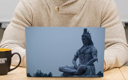Image of 17 Inch Laptop Skin - The Night Of Shiva - Laptop Sticker - HD Quality (Eco Matte Vinyl, 17.5 Inch, Multicolor), Pack Of 1