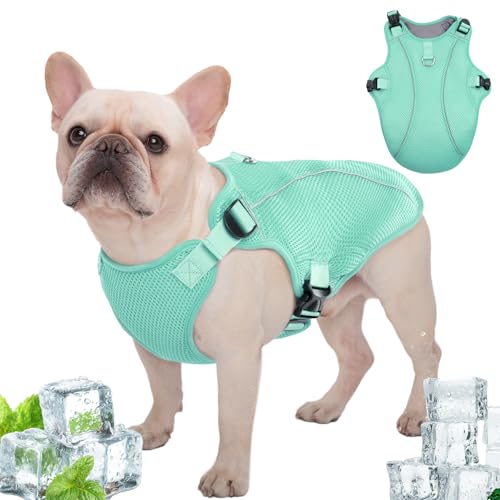 Kuoser Dog Cooling Vest, Puppy Cooling Coat with UV Protection, Breathable Cool Coat for Medium...
