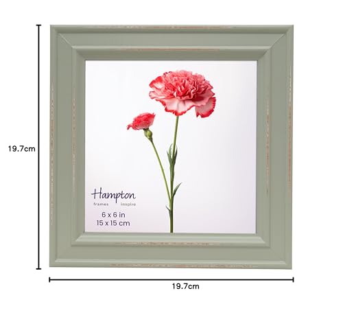 Hampton Frames | Photo Frame | 8x8 (20x20cm), White, Square, Deep Profile MDF | Acrylic Aperture, Freestanding Or Wall Mount | Display For Photos - View #5