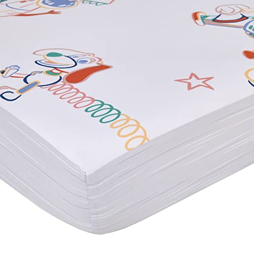 Image of Disney Toy Story Green, Red, Blue and White to Infinity and Beyond Color Crazy Nursery Photo Op Fitted Crib Sheet