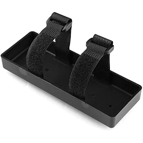 KEEDA Plastic Battery Box Tray Bracket Battery Holder for 1/8 1/10 RC Crawler Car AXIAL SCX10 D90 TRX4 Accessories (Black) Cover