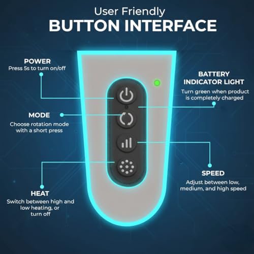 Image of 6D Neck & Back Massager with Heat | Wearable Electric Deep Tissue Massager for Neck, Shoulder, Back, Waist & Legs | 4D Shiatsu Kneading, 6 Massage Heads, 5 Modes & 3 Speeds | Cordless, Rechargeable, Pain Relief & Relaxation Therapy (Grey)