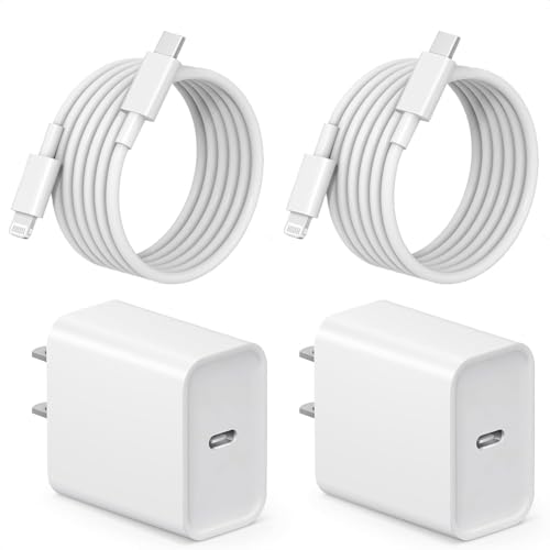 iPad Charger Fast Charging Apple MFi Certified 2-Pack 20W USB C Charger 6.6ft Lightning Cable for iPad 9th/8th/7th/6th/5th Generation iPhone 14/13/12/11