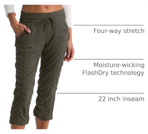 Image of The North Face Womens Aphrodite 2.0 Capri - Moisture Wicking, Water Repellent Finish, UPF 40+ Protection