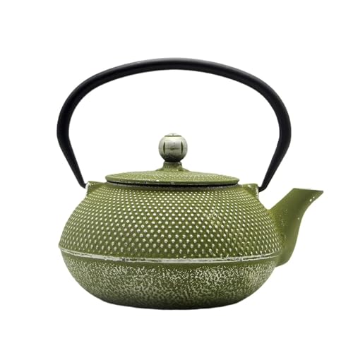SECHUDO Cast Iron Teapot with Stainless Steel Infuser 30oz