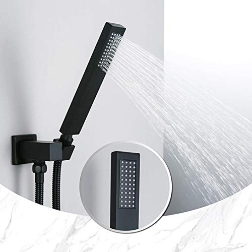 Ensemble de robinets de baignoire noir mat DASHADAO avec douche à main