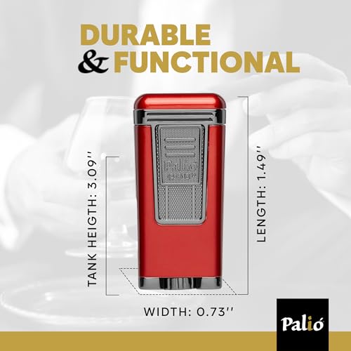 Encendedor triple llama Palio PRO Line rojo miniatura 6