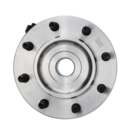 Image of Detroit Axle - 4WD Front Wheel Bearing Hubs for 03-05 Dodge Ram 2500 3500, | 2003 2004 2005 Wheel Bearing and Hubs Assembly Set Replacement Pair Hubs