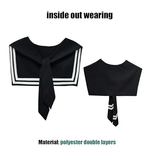 Fake Sailor Collar Women Detachable Top Scarf Necklace Accessory for Dresses, Shirts, Sweaters & Blouses4