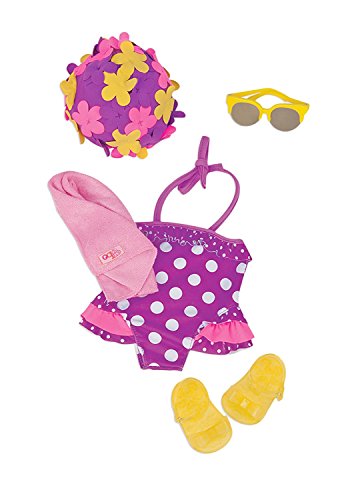 Our Generation Beach Keen Retro Swimsuit Outfit for 18-Inch Dolls