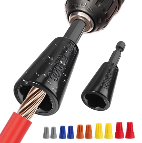 2 Pcs Upgraded Wire Twister Tool for Drill, Compact Wire Nut Twister for DIY Home Electrical Repair, Lightweight Wire Nut Twister for Drill Compatible with 9-22 AWG Wire