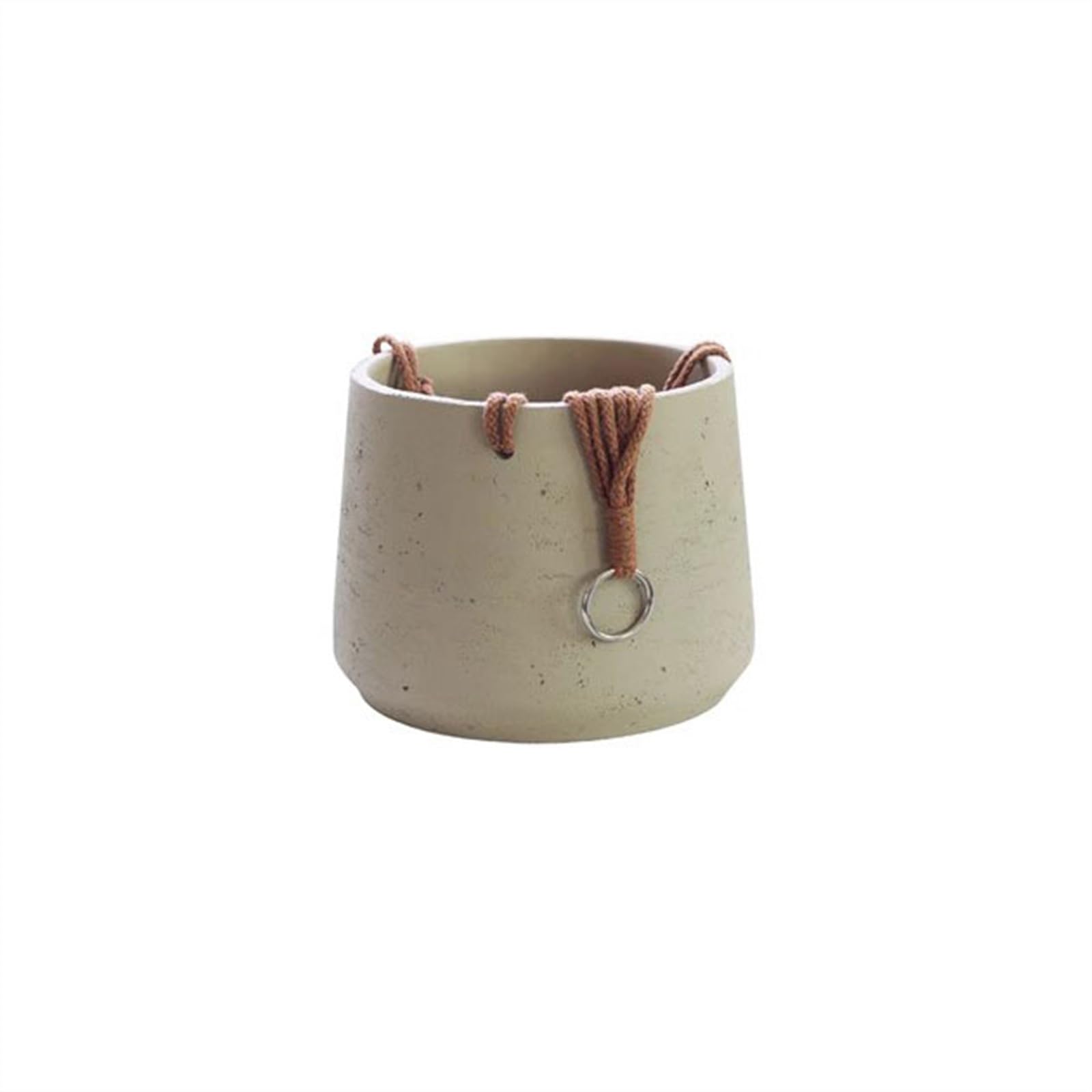 L8p2B5s7 Garden Pots Wall Hanging Planter Small Plant Basket Balcony Orchid(Beige,Small)