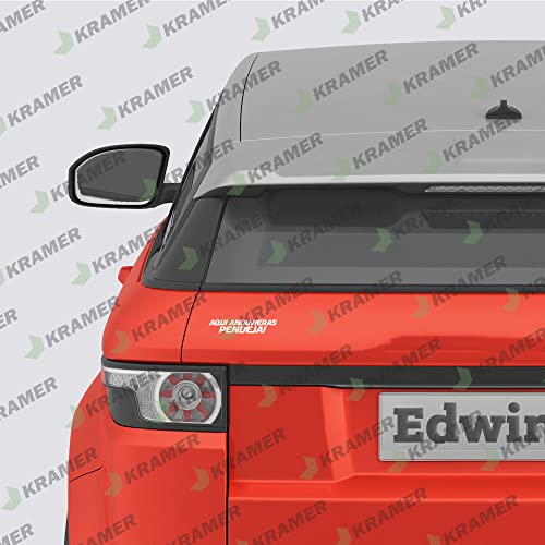 Kramer Aqui Anduvieras Pendeja Sticker For Car Vinyl Decal Window Truck Car Bumper Sticker Motorcycle 9" Х 1.8", White #TOP4