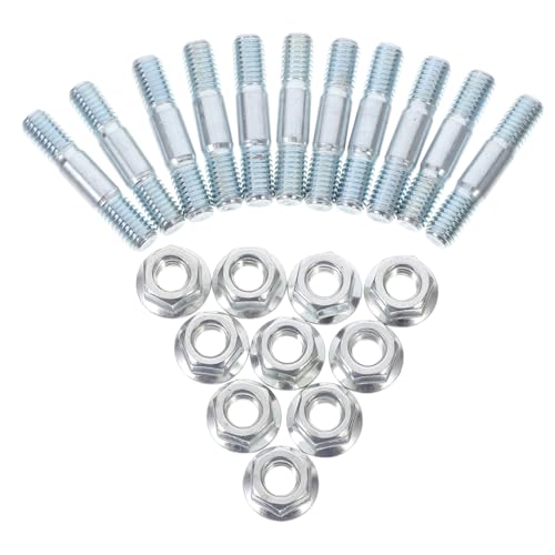 CIMAXIC 10 Ensembles Vis de guidage de scie à chaîne Attaches liens de fil accessoires de clip de fixation treillis crochet léger vis de tension de chaîne vis de tronçonneuse le fer Silver