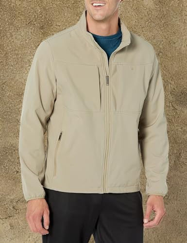 Dockers Men's Clean Zip-up Softshell Jacket3