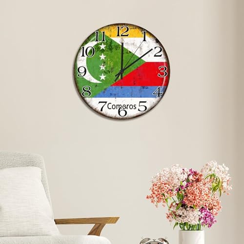 Horloge Comores silencieuse pour stopper le tic-tac dans la chambre