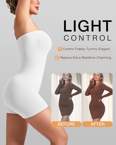 Image of Strapless Shapewear for Women Seamless Shapewear Tummy Control Strapless Bodysuit