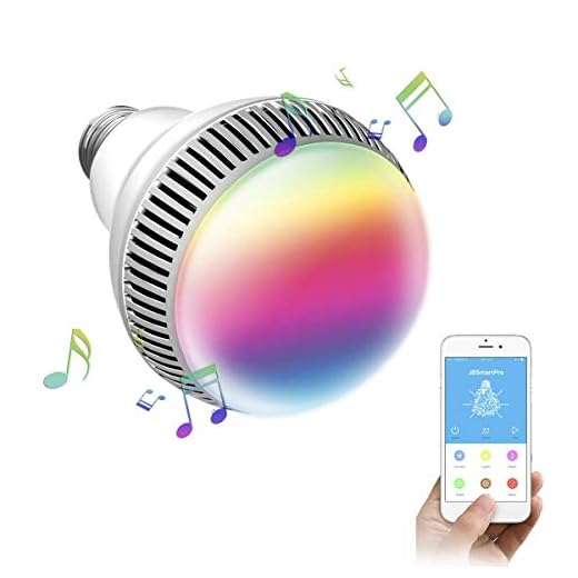 Bombilla Reproductor con Bluetooth morpilot Bombilla Inteligente de Luz Multicolor, Bombilla LED Inalámbrica con Bluetooth 4.0 Altavoz, Playbulb Musical LED E27, Luz RGB Regulable para Decoración/Lluminación/iOS/Android Smartphone