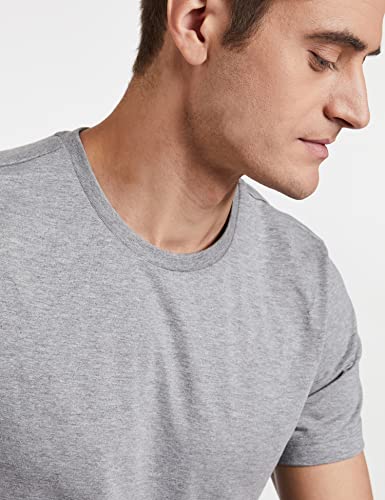 Image of Amazon Brand - Symbol Men Cotton Solid Round Neck Regular Fit T-Shirt (Pack of 5)