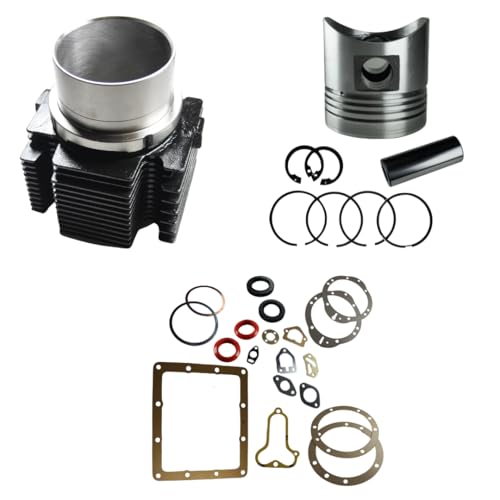 OTTIMI MATERIALI: Ogni singolo elemento presente in questo kit, dal cilindro e pistone alla completa serie di guarnizioni, è stato attentamente selezionato per garantire la massima qualità e durata nel tempo. Grazie a questa attenzione ai dettagli e alla qualità dei componenti, puoi contare su un prodotto che soddisfa gli standard più elevati e che assicura un funzionamento stabile e affidabile del tuo motore Lombardini LDA 510 nel lungo termine.