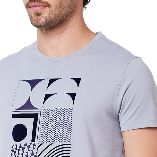 Image of Spykar Men's Slim Fit Round Neck Half Sleeve Solid Casual T-Shirt