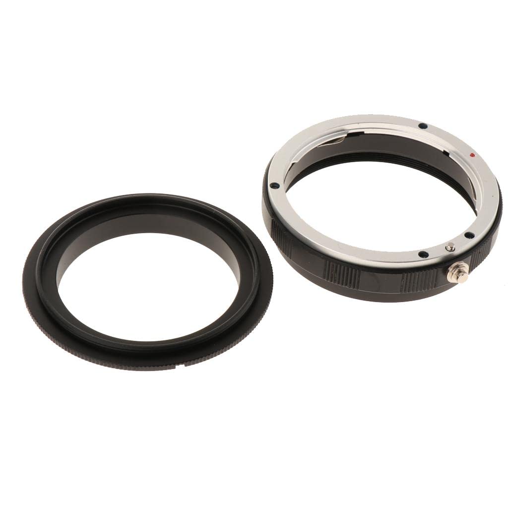 GENERIC 58mm Thread Metal Macro Reverse Ring Camera Mount Adapter + Rear Lens Mount Protection Ring for Canon EOS EF Mount Camera Lens